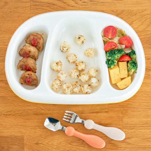 たっぷり入る深皿プレート 仕切りが深いランチプレート