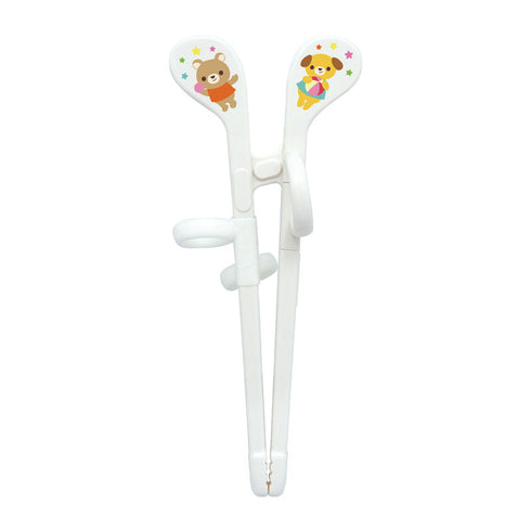 【1.5歳ごろ~】エジソンのお箸mini 右手用 ホワイト 1歳半から使えるミニサイズのお箸