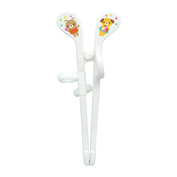 【1.5歳ごろ~】エジソンのお箸mini 右手用 ホワイト 1歳半から使えるミニサイズのお箸