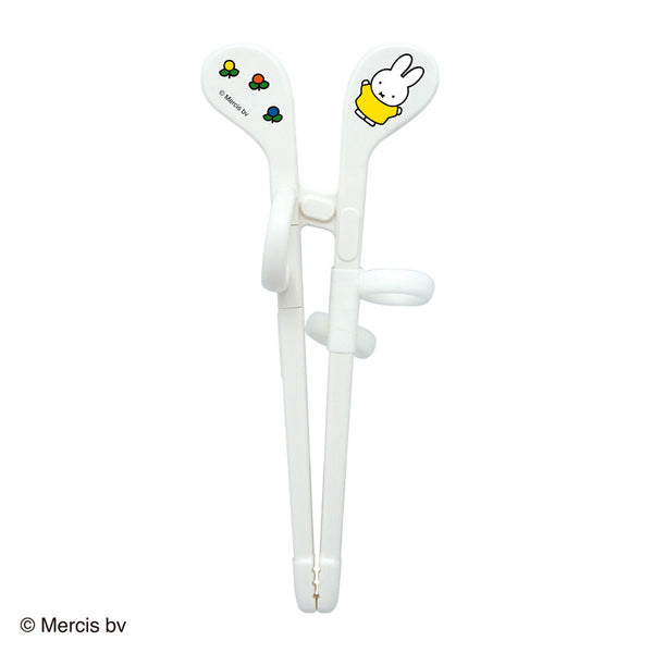 【1.5歳ごろ~】エジソンのお箸mini miffy 左手用 ミッフィーデザインのミニサイズのお箸 ギザギザした独自の形状で掴みやすい工夫