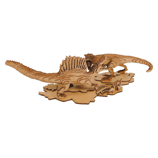 コンタモバトル ティラノサウルス VS スピノサウルス 簡単に作れる大迫力のジオラマのおもちゃ