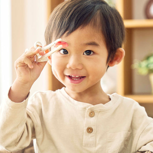 【1.5歳ごろ~】エジソンのお箸mini 右手用 シナぷしゅ シナぷしゅデザインのミニサイズのお箸 お箸デビューにぴったりのミニサイズ