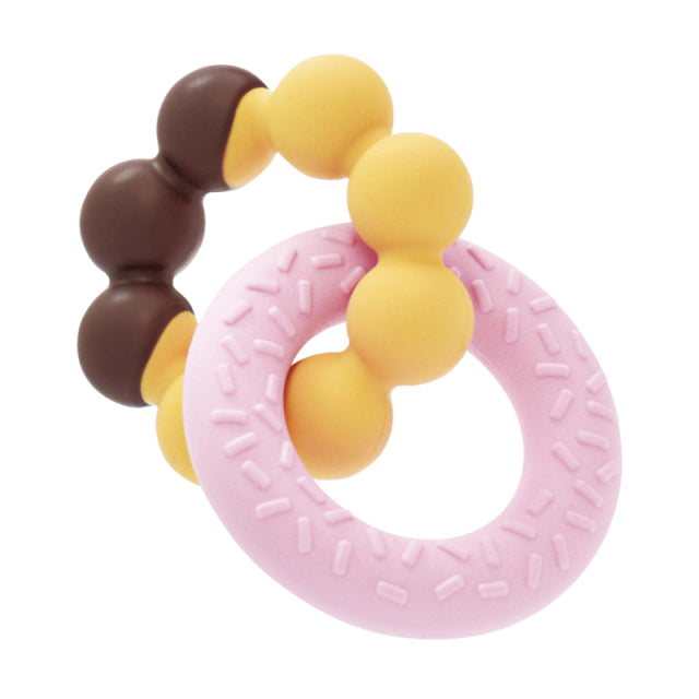 カミカミBaby よくばりドーナツ ドーナツが2つ付いたシリコン素材の歯
