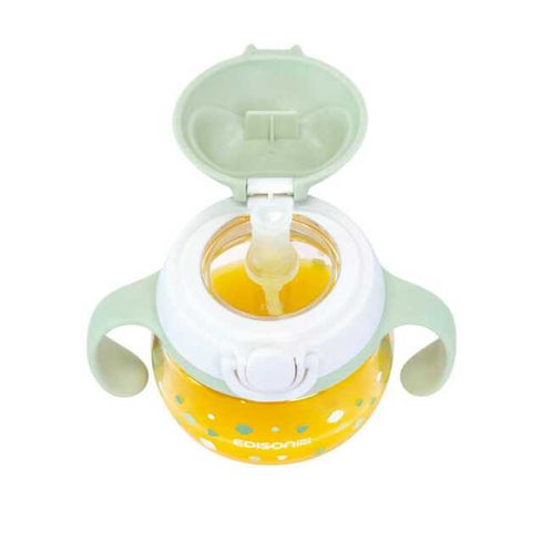 【ポイント10倍】あにまーるマグ グリーン かわいいベビー用 ストローマグ コップ飲みのコツがつかめる飲み口 ピクニック お出かけ 水分補給の必需品