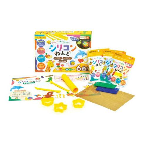 シリコンねんど 6色セット 乾かず繰り返し遊べる画期的なねんど プレゼントにおすすめ