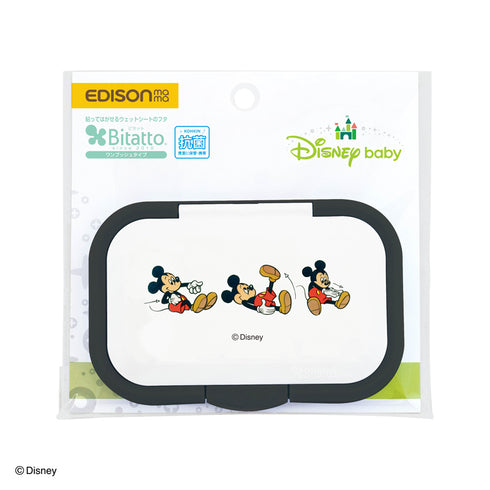 Bitatto+ レトロミッキー 繰り返し使えるウエットシートのフタ