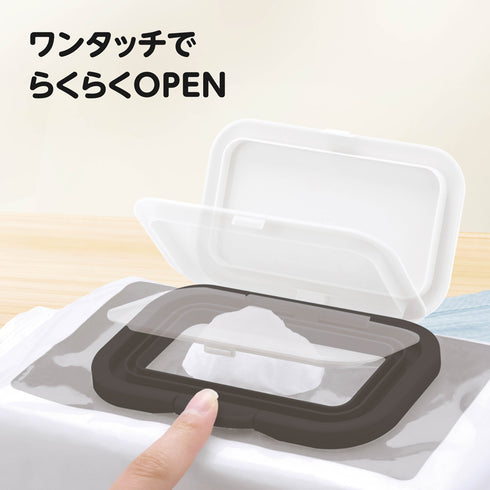 Bitatto+ レトロミッキー 繰り返し使えるウエットシートのフタ