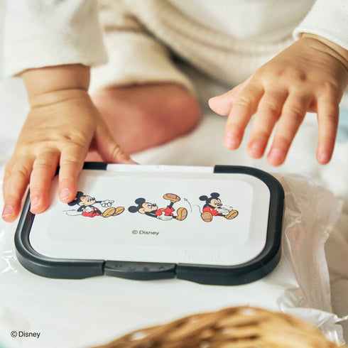 Bitatto+ レトロミッキー 繰り返し使えるウエットシートのフタ