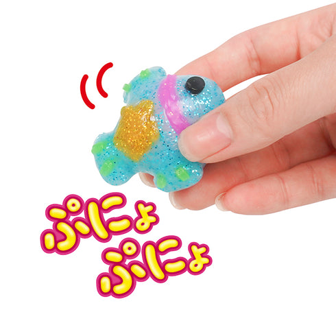 ぷにょぷにょアクアリウム インク3本セット (透明・キラキラみずいろ・キラキラむらさき) 子どもの「なぜ?」を引き出す不思議なおもちゃ 化学反応で液体が固体に変化 追加インク グリッター入り