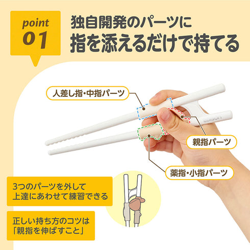 【5歳ごろ~入学前準備】エジソンのお箸ラストステップ 子ども用右手 作業療法士と共同開発