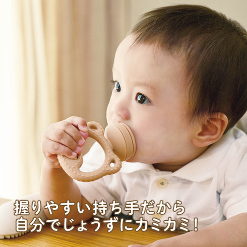 もぐかみBaby くまちゃん 離乳食フィーダー 丸吞み防止 噛んで食べる練習に