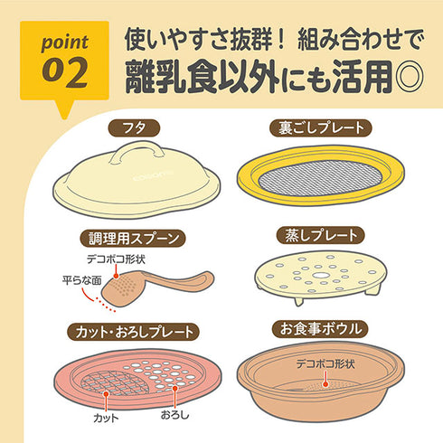 ママごはんつくって 離乳食作りから長~く使える調理セット 月齢別レシピブック付き 新色登場