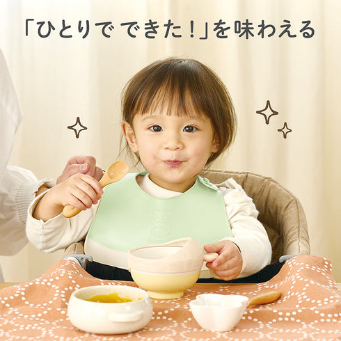 フードキャッチャー もっとごはんが食べたくなる 食べこぼし軽減 スプーン食べ ひとり食べ応援