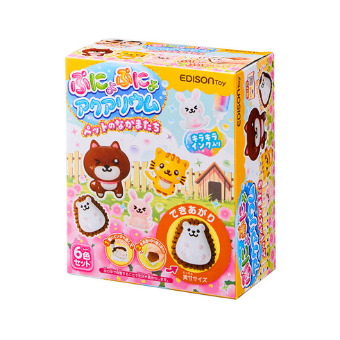 【ポイント10倍】ぷにょぷにょアクアリウムmini ペットのなかまたち 6色セット 化学反応で「不思議な仲間」を作ってみよう!キラキラインク入りで作品がさらに輝く!