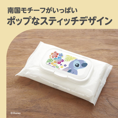 Bitatto+ スティッチ ワンタッチタイプ 繰り返し使えるウェットシートのフタ ハワイアンなスティッチデザイン