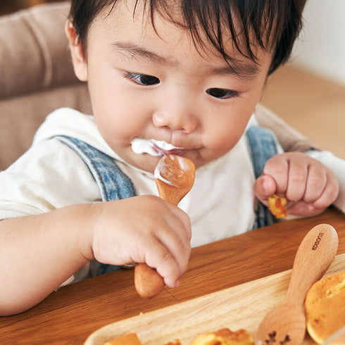 【9ヶ月ごろ~】木製カトラリーセットBaby 熱を伝えにくい木製のカトラリーセット 贈り物におすすめ