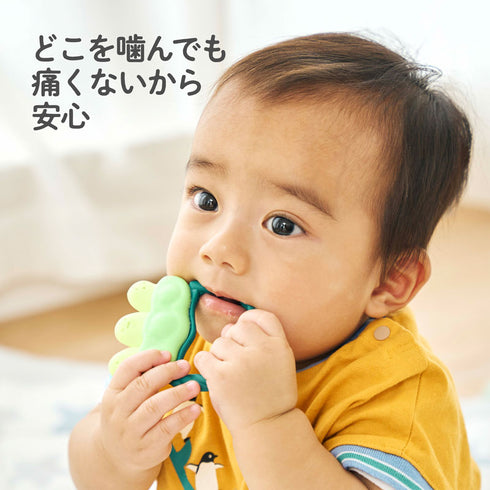カミカミBaby えだまめ 持ちやすいリングタイプの歯がため