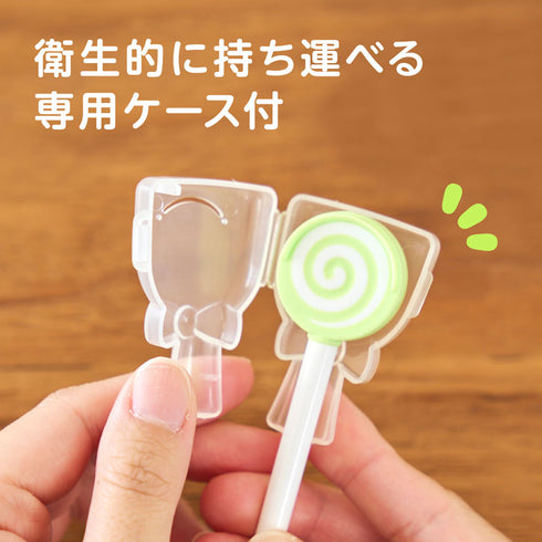 舌クリーナー マスカット 柔らかいラバーで舌を傷つけずに口臭予防