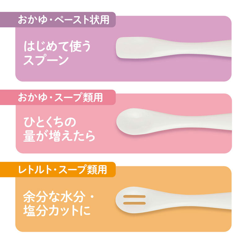 5～8ヶ月ごろ】これさえあればOKパック ぱくぱく期まで使えるスプーン5