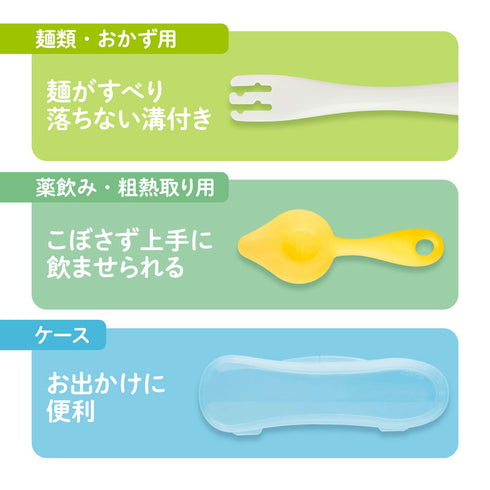 【5~8ヶ月ごろ】これさえあればOKパック ぱくぱく期まで使えるスプーン5本セット