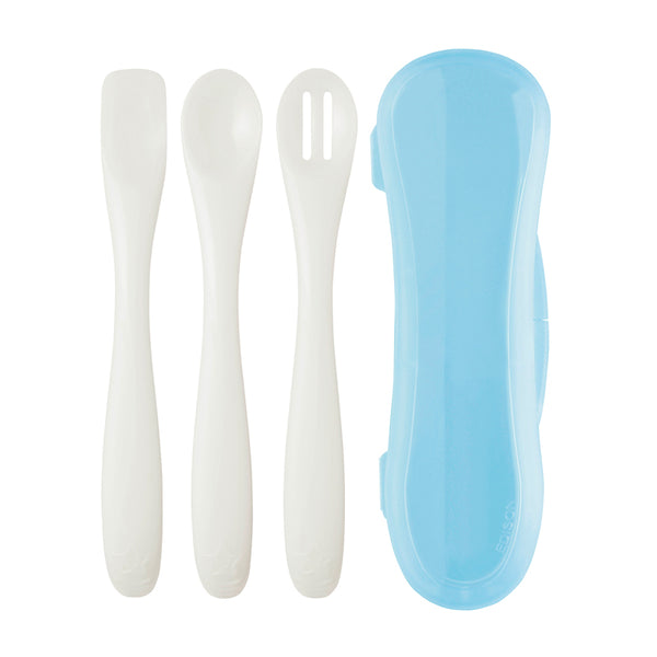 【5~8ヶ月ごろ】離乳食スプーン3本セット 食材をつぶせる機能付きのフィーディングスプーン