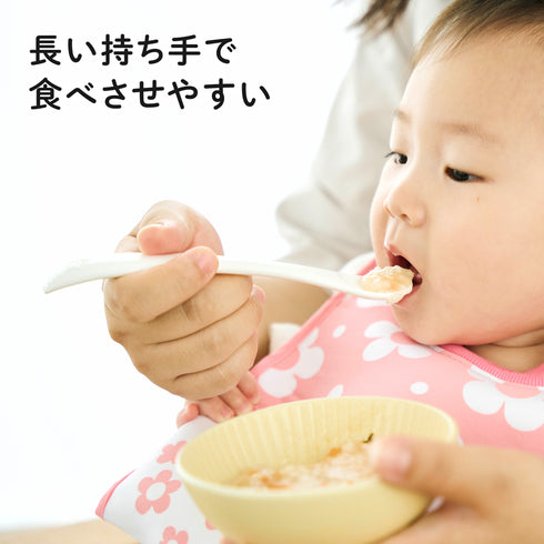 【5~8ヶ月ごろ】離乳食スプーン3本セット 食材をつぶせる機能付きのフィーディングスプーン