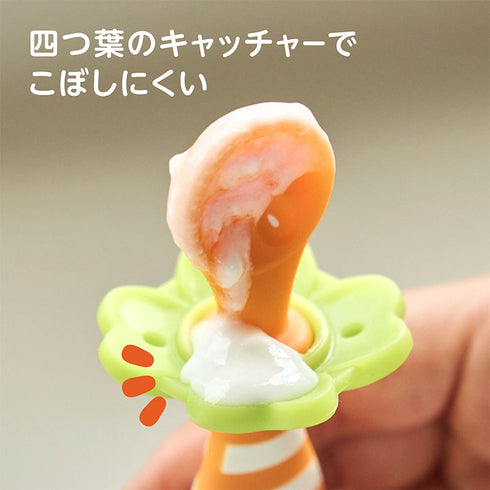 【5~8ヶ月ごろ】はじめて使うスプーン 柔らかい素材で安心して使えるスプーン