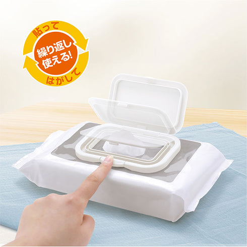 Bitatto+ miffy ホワイト 繰り返し使えるウエットシートのフタ おしゃれなミッフィーデザイン