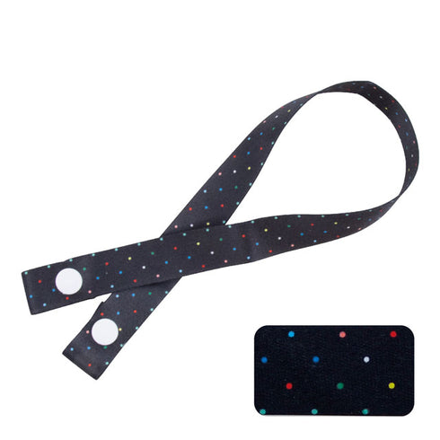 マスクのストラップ マルチドット マスクの落下と紛失防止におすすめ。衛生的に使える