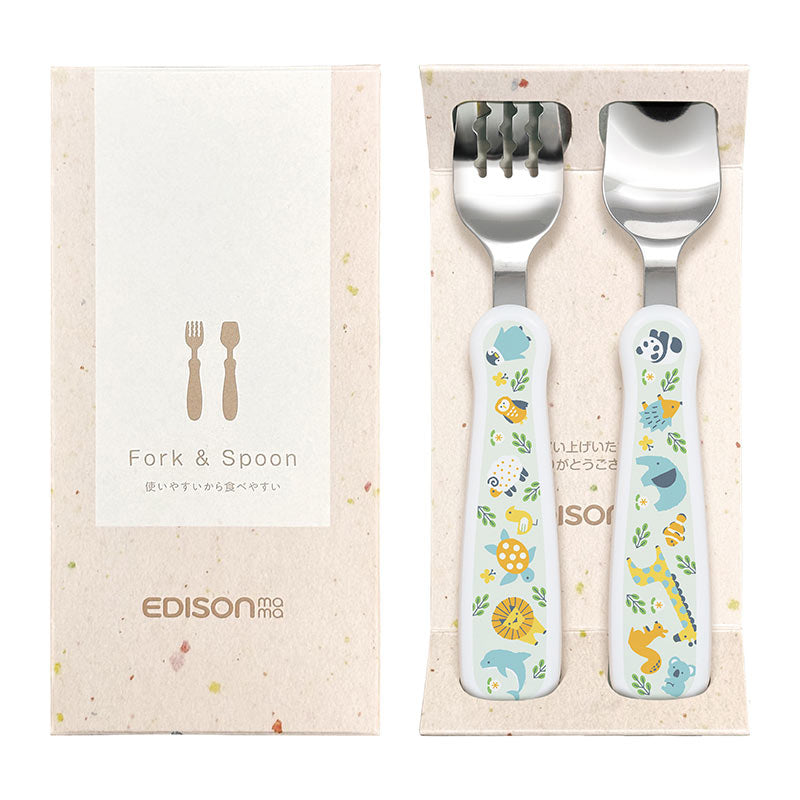 1.5歳ごろ～】フォーク＆スプーン print 「あにまる」 購入が子供たち
