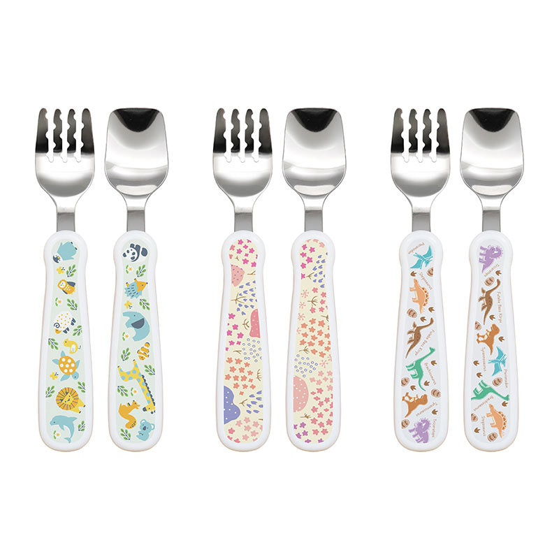 1.5歳ごろ～】フォーク＆スプーン print 「あにまる」 購入が子供たち