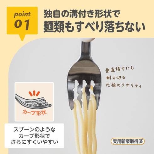 【1.5歳ごろ~】フォーク&スプーン print I'm Doraemon ドラえもん 取っ手柄違い 燕三条ステンレス 保育士認定