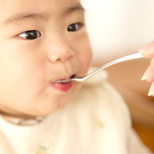 【5ヶ月ごろ~】ステンレス離乳食スプーン 離乳食初期 ベビースプーン 口あたりなめらか素材
