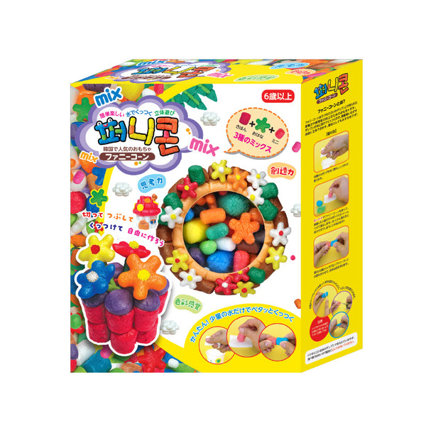 ファニーコーン 35g 創造力を育む 少量の水だけでくっつく立体知育遊び