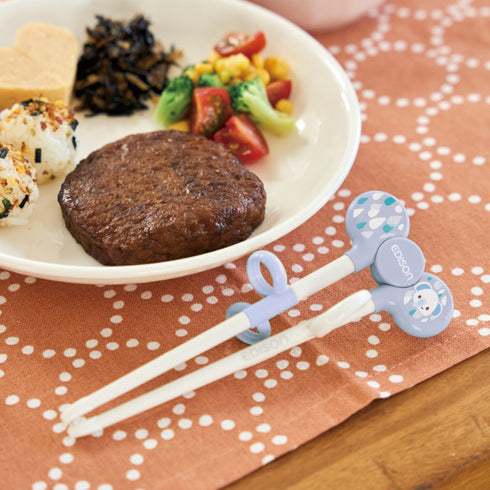 【2歳ごろ~就学前】エジソンのお箸Ⅰ 右手用 ぱんだ ママ認知度No.1のリング付きお箸