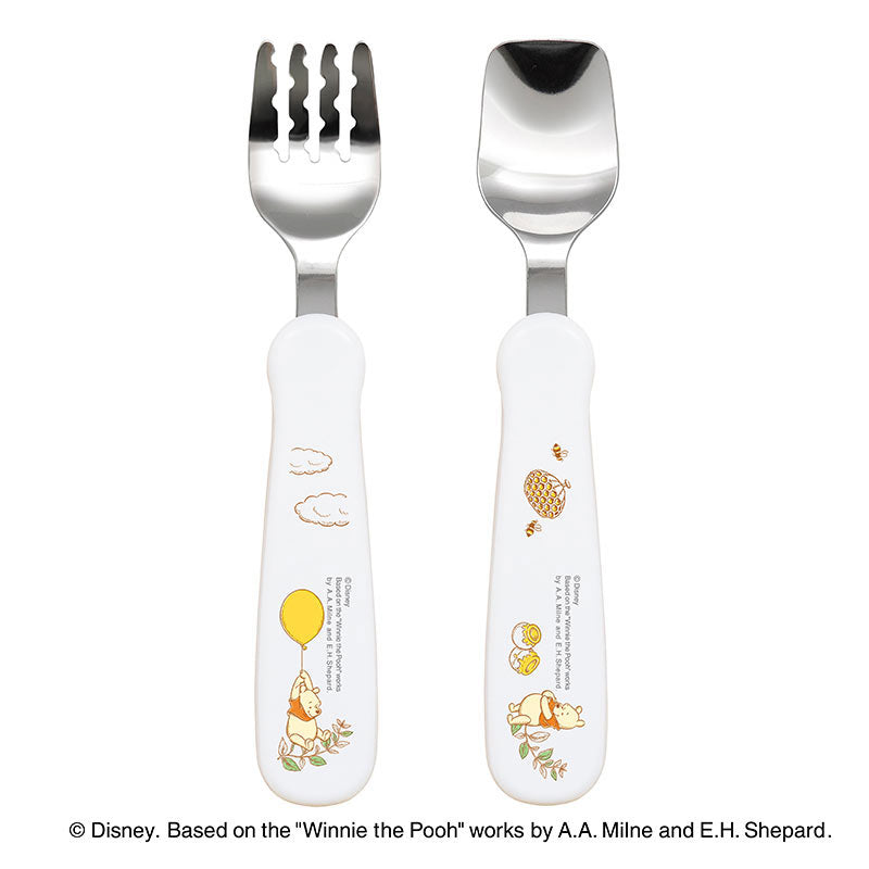 1.5歳ごろ～】フォーク&スプーン print プー ディズニーキャラクター