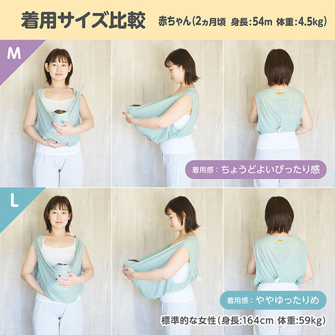 おふろサポート くるむん M・Lサイズ 赤ちゃんとママ・パパのお風呂デビューに 沐浴卒業後 ワンオペお風呂に からだ密着サポーター