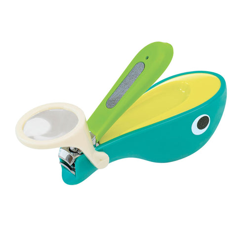 くじらのつめきり　子どもが安心できるルーペ付きの爪切り　