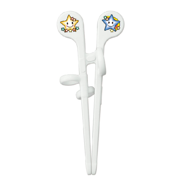 【2歳前～】エジソンのお箸Baby　右手用　ホワイト　2歳前から使えるお箸