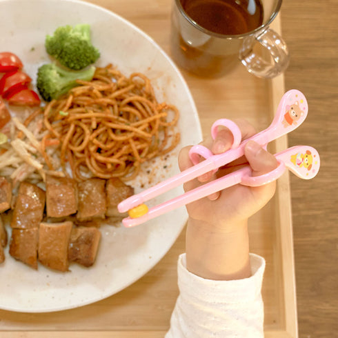 【1.5歳ごろ～】エジソンのお箸mini　右手用　ブルー　1歳半から使えるミニサイズのお箸