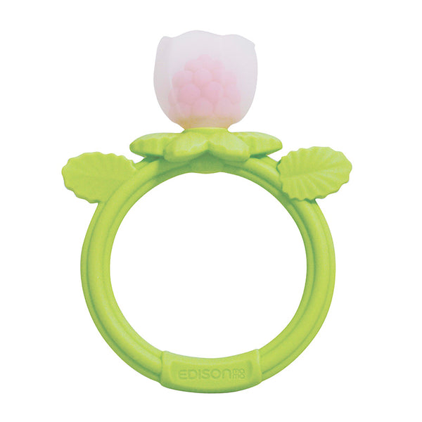 カミカミBaby 花咲くラズベリー 花びらひらくシリコンカバー付き　機能性UPの歯がため