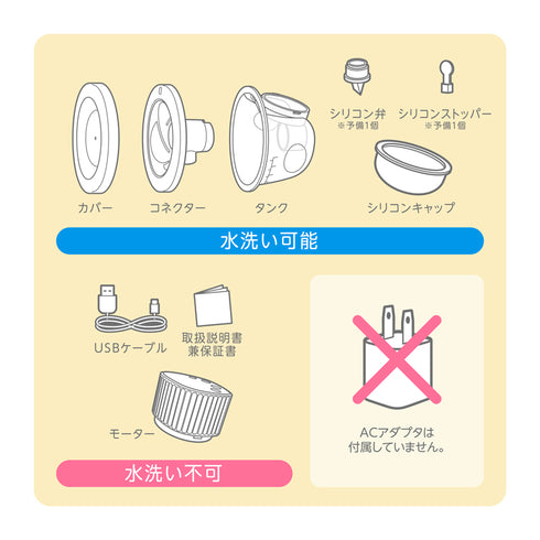 電動さく乳器　ハンズフリー　TV番組「あしたのラク子さん」で紹介　両手を離して搾乳できる　母乳育児や時短育児にぴったり　搾乳機