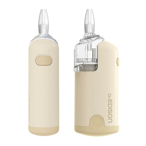 電動鼻水吸引器ハンディ　アイボリー　コンパクトで持ち運び便利　大人でも使える鼻水吸引器　花粉症のケアにおすすめ