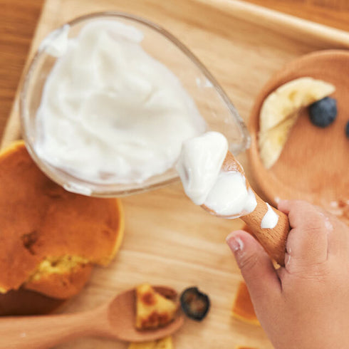 【9ヶ月ごろ～】木製カトラリーセットBaby　熱を伝えにくい木製のカトラリーセット　贈り物におすすめ