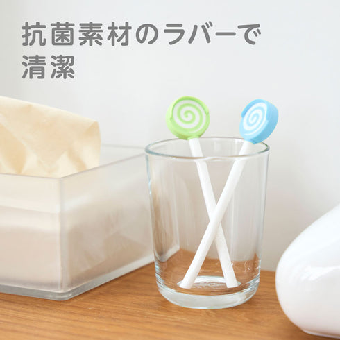 舌クリーナー　マスカット　柔らかいラバーで舌を傷つけずに口臭予防