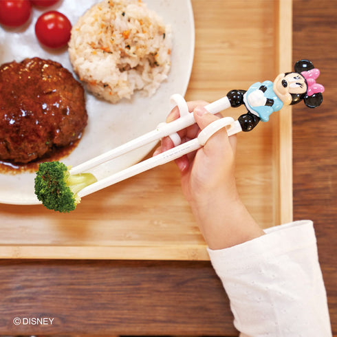 【2歳ごろ～就学前】エジソンのお箸Ⅰ / ディズニー ミッキーマウス / 右手用　ミッキーマウスのマスコット付きのお箸