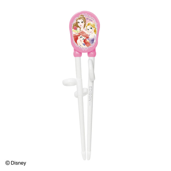 【2歳ごろ～就学前】エジソンのお箸Ⅰ　ディズニー　プリンセス　ピンク　右手用　わくわくするディズニーデザインのお箸