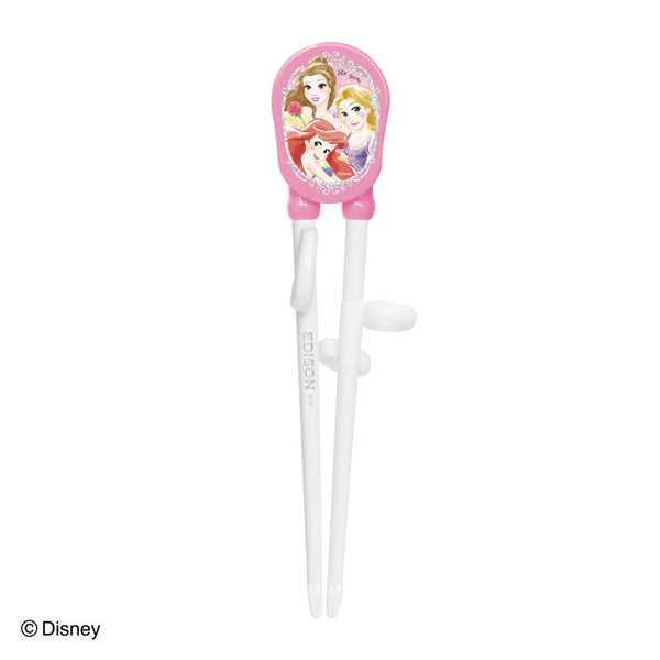 【2歳ごろ～就学前】エジソンのお箸Ⅰ　ディズニー　プリンセス　ピンク　左手用　わくわくするディズニーデザインのお箸