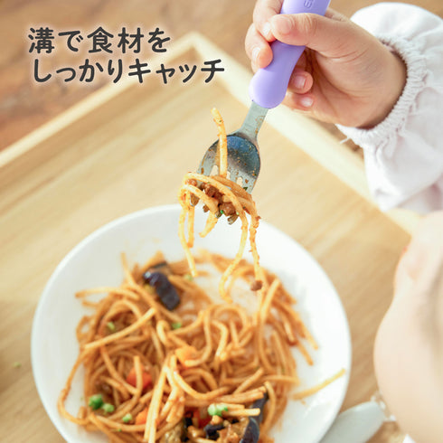 【1.5歳ごろ～】フォーク&スプーン　ディズニー　ミッキークリスタル　ディズニー100周年記念デザイン