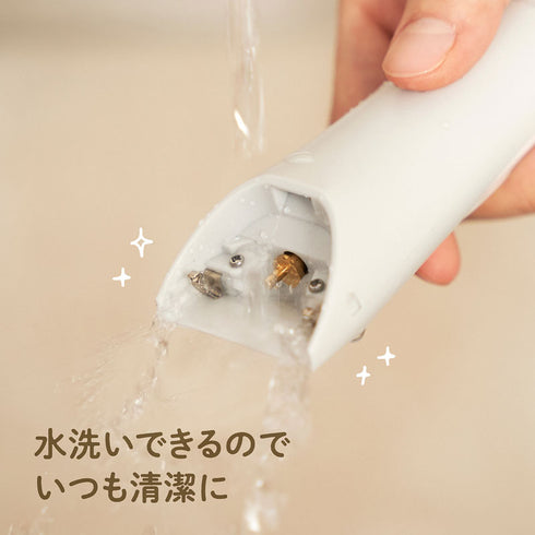 静音バリカン　プロ技　子どもが怖がらない静音設計　水で洗えていつでも清潔